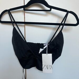 Zara Black Crop Top